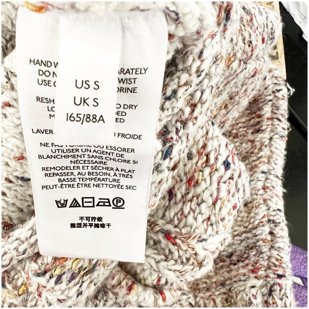 Anthropologie Pilcro Alani Mock Neck Sweater Size Small Multicolor - Picture 11 of 15